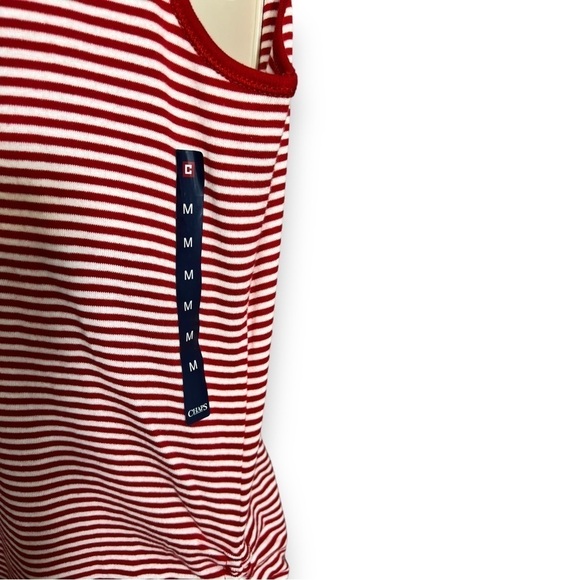 CHAPS Active Women’s Scoop Neck Side Ruching Tank Size Medium - Picture 4 of 7